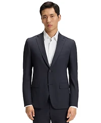 Boss by Hugo Men's Washable Micro-Patterned Stretch Fabric Slim-Fit Suit