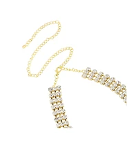 Sohi Crystal Multi-Layer Necklace