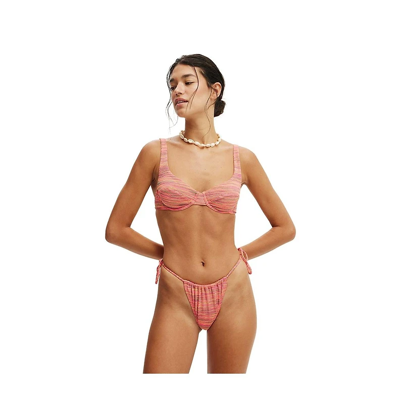 Cotton On Women's Underwire Balconette Bikini Top