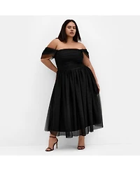 City Chic Plus Lulu Midi Dress