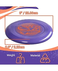 Wham-o Frisbee Go Flying Disc, 9 Inch Lightweight Toy for Beginners Outdoor Game - 70g