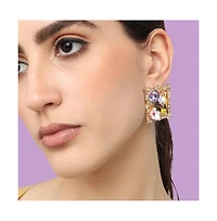 Sohi Floral-Portrait Drop Earrings