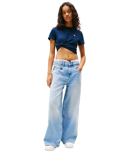 Tommy Jeans Women's Charlie Mid Rise Loose Wide Leg