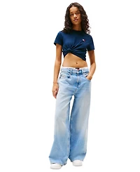 Tommy Jeans Women's Charlie Mid Rise Loose Wide Leg