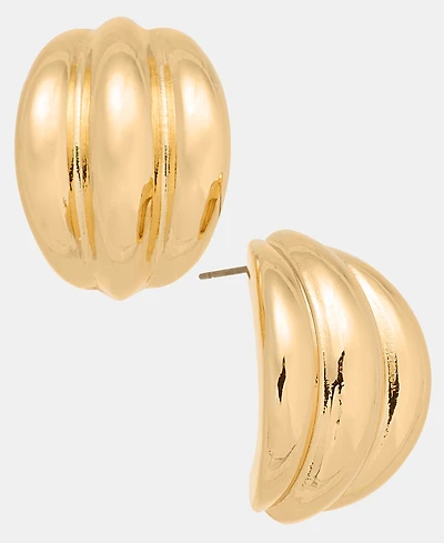 On 34th Shiny Button Earrings, Macy's Exclusive