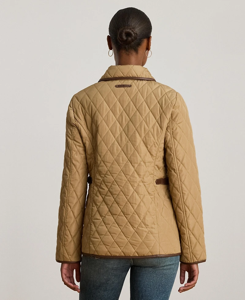 Lauren Ralph Women's Quilted Velboa-Lined Coat