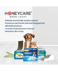 HoneyCare All-Absorb Large Dog and Puppy Training Pads, Ultra Absorbent and Odor Eliminating, Leak-Proof 5-Layer Potty Training Pads with Quick-Dry Su