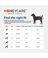 HoneyCare All-Absorb Disposable Female Dog Diapers, Super Absorbent, Breathable, Wetness Indicator, Large, 18-27 inches, 72ct