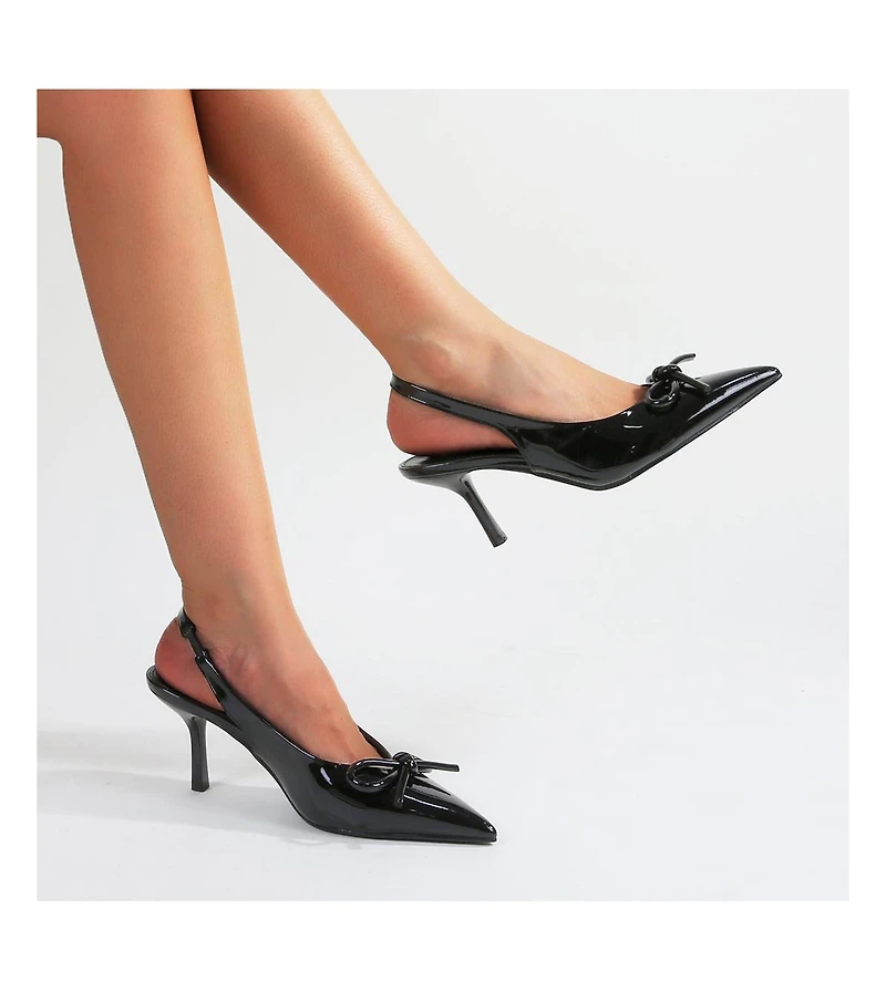 Cree Bow Accent Slingback Pumps