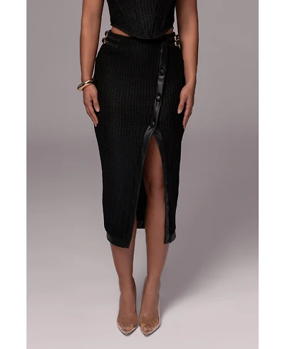 Jluxlabel Women's Textured Mystique Midi Skirt