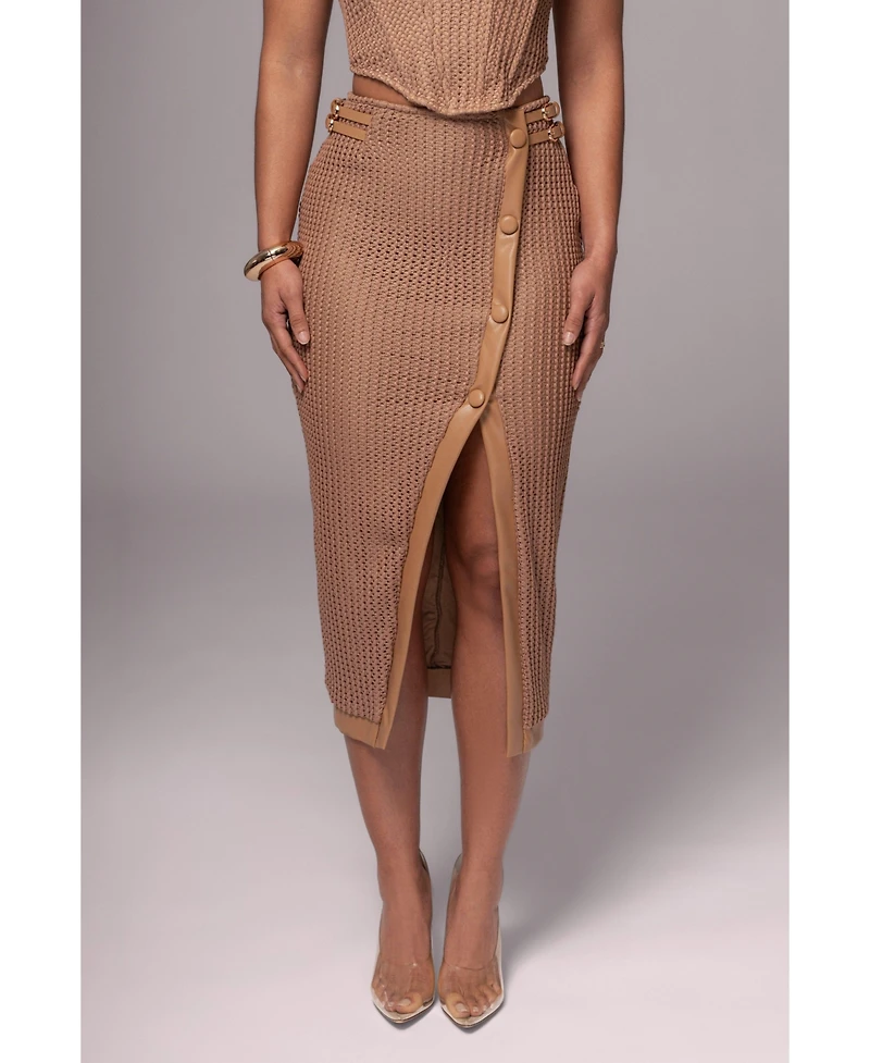 Jluxlabel Women's Textured Mystique Midi Skirt