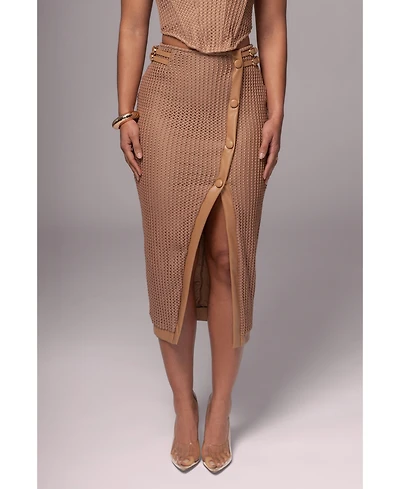 Jluxlabel Women's Textured Mystique Midi Skirt