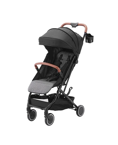 Slickblue Baby Stroller with Adjustable Backrest Footrest One-Click Fold Cup Holder and Carry Bag