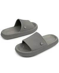 Alpine Swiss Men's Omar Slides Pillow Slippers Ultra Cushioned Cloud Slide Sandal