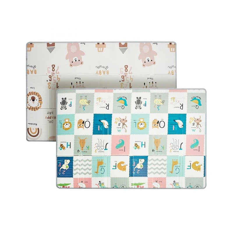 Soft Baby Activity Play Mat Double-Sided Floor Mat for Crawling Toddlers