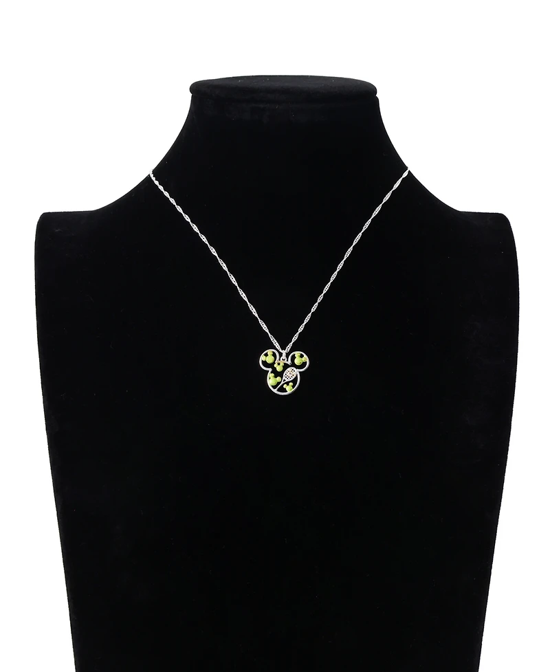 Disney Mickey Mouse Cubic Zirconia Tennis Pendant Necklace