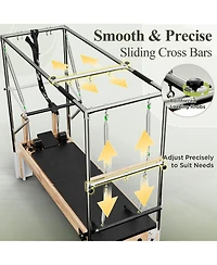 Mikolo Wooden Reformer & Cadillac Trapeze Table – Full Studio Set with Sitting Box
