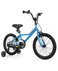 18 Inch Kids Bike with Removable Training Wheels for Aged 3-8 Years Old