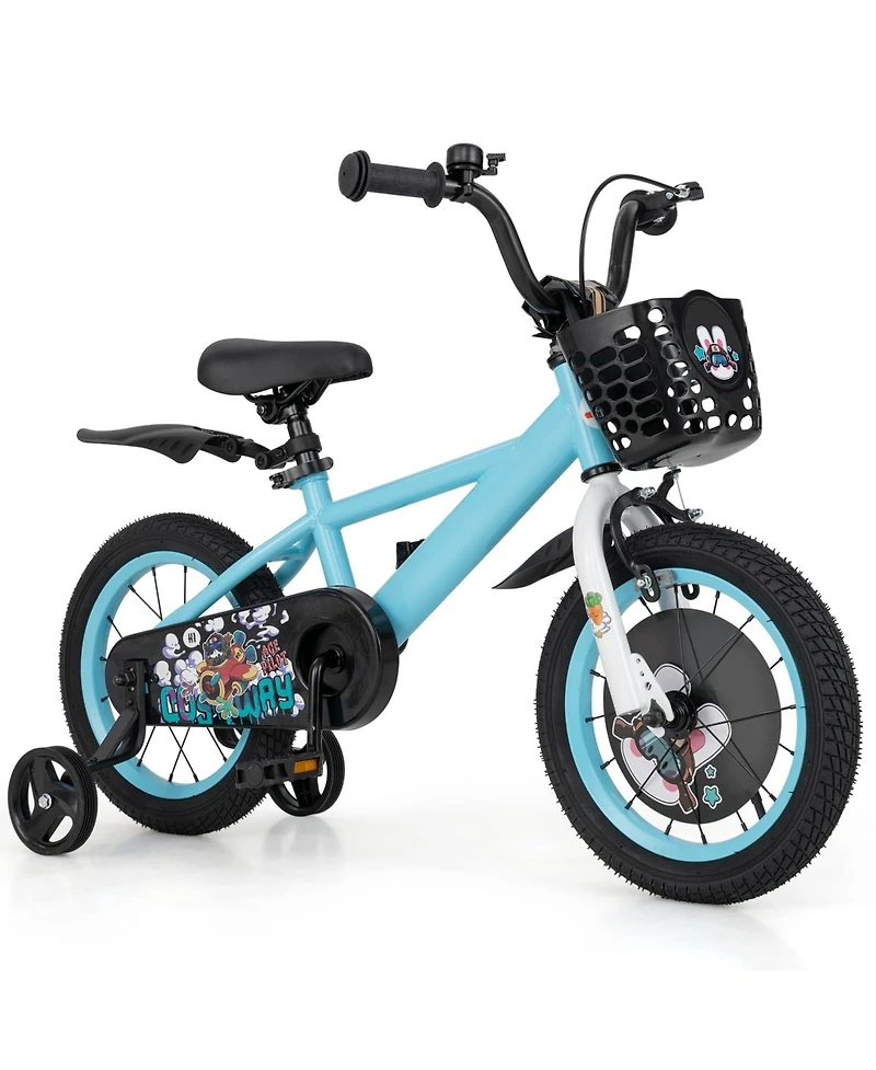 14 Inch Kids Bike for 3-8 Years Old Sport Bicycle with Adjustable Handlebar and Saddle