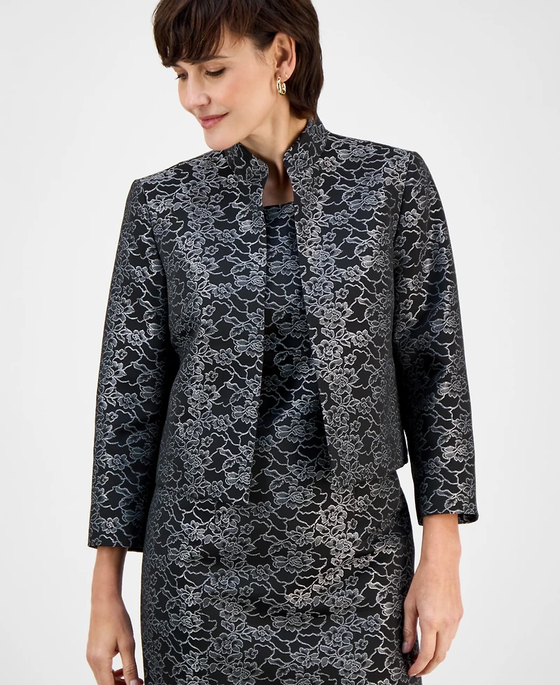 Le Suit Women's Open-Front Jacket & Sleeveless Dress Set