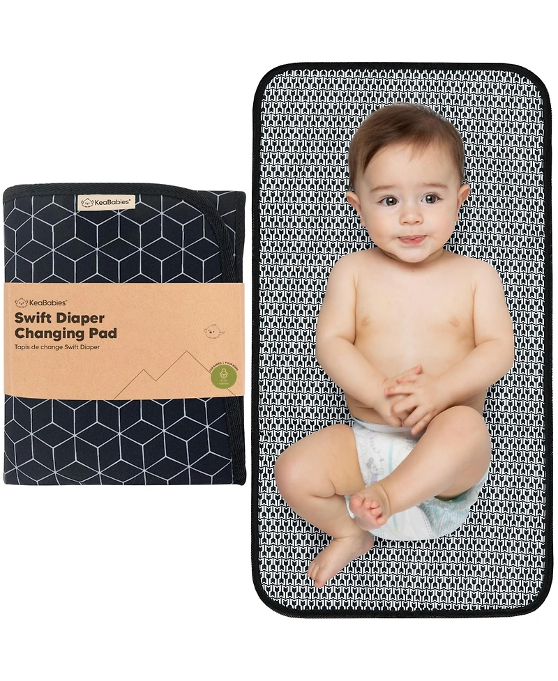 KeaBabies Swift Diaper Changing Pad, Portable Waterproof Pad for Baby, Travel Bag