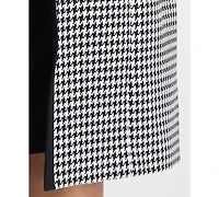 Le Suit Plus Houndstooth Topper Jacket & Sleeveless Dress