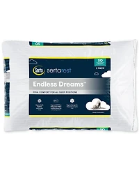Serta Endless Dreams Pillow 2-Pack, Jumbo