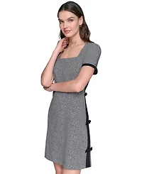 Karl Lagerfeld Paris Women's Millenium Knit Tweed A-Line Dress