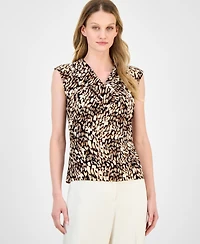 Anne Klein Women's Sleeveless Cowlneck Top