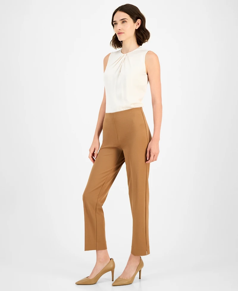 Anne Klein Women's Hollywood Straight-Leg Ankle Pants
