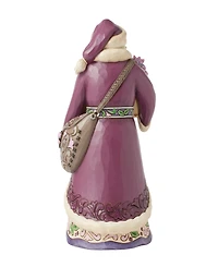 Jim Shore Purple Santa Figurine