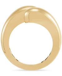 Polished Flared End Bypass Fashion Ring in 10k Gold