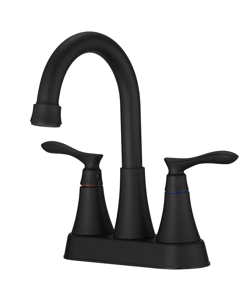 Greenspring 4 in. Centerset 2-Handle High-Arc Bathroom Faucet in Brushed Nickel