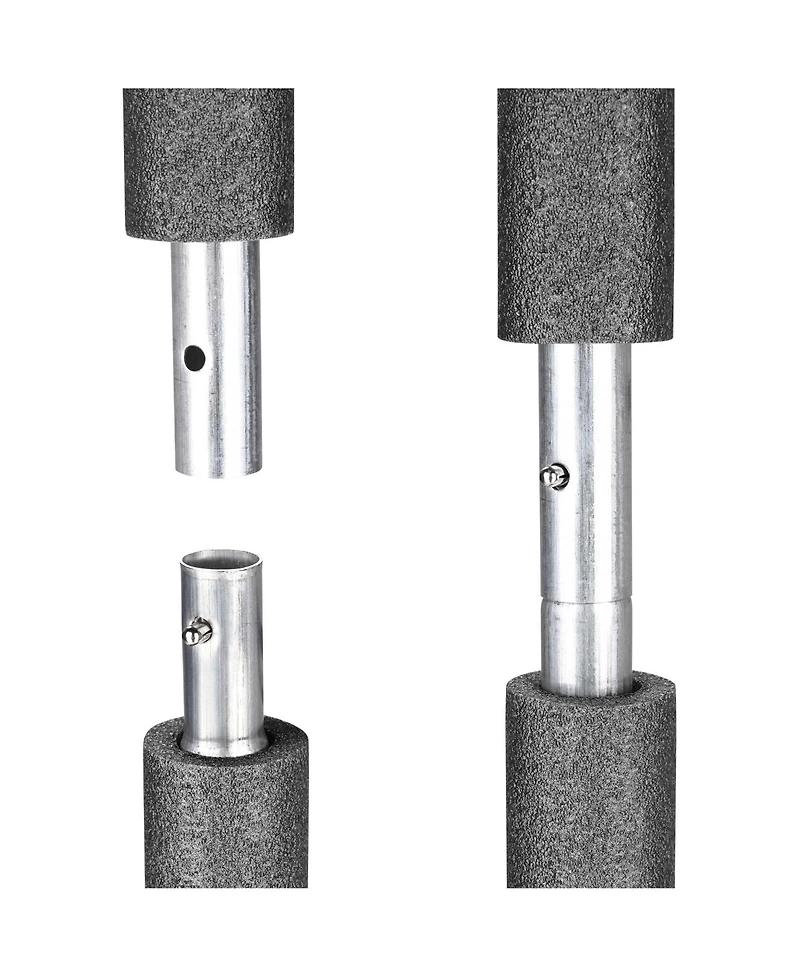 Yescom Universal Trampoline Replacement Enclosure Poles Accessories with Clamp and Hardware Fits 6 Straight Poles Trampoline
