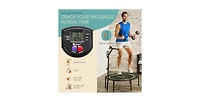 Lifepro JumpTrack 40" Rebounder Trampoline with Jump Counter – Silent Bungee – 225/350 lb Capacity – Low-Impact Home Exercise