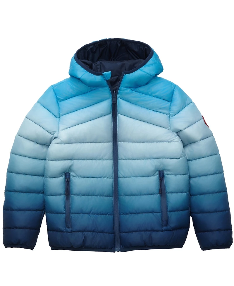 Rokka&Rolla Little and Big Boys' Reversible Lightweight Puffer Jacket