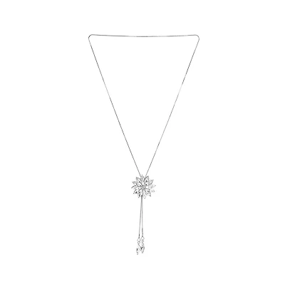 Sohi Floral-Crystal Negligee Necklace