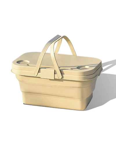 Collapsable Picnic Basket With Tray Stand