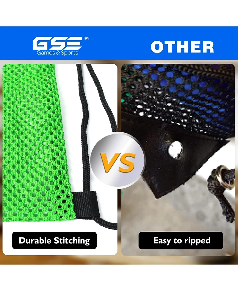 19"x15" Mesh Drawstring Backpack Bag for Sports Gym Gear, Backpacking, Camping Travel (Several Colors Available)
