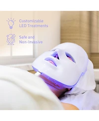 Pursonic Led Glow Set – 7-in-1 Led Light Therapy Face Mask + 7-in-1 Led Face & Neck Sculpting Wand