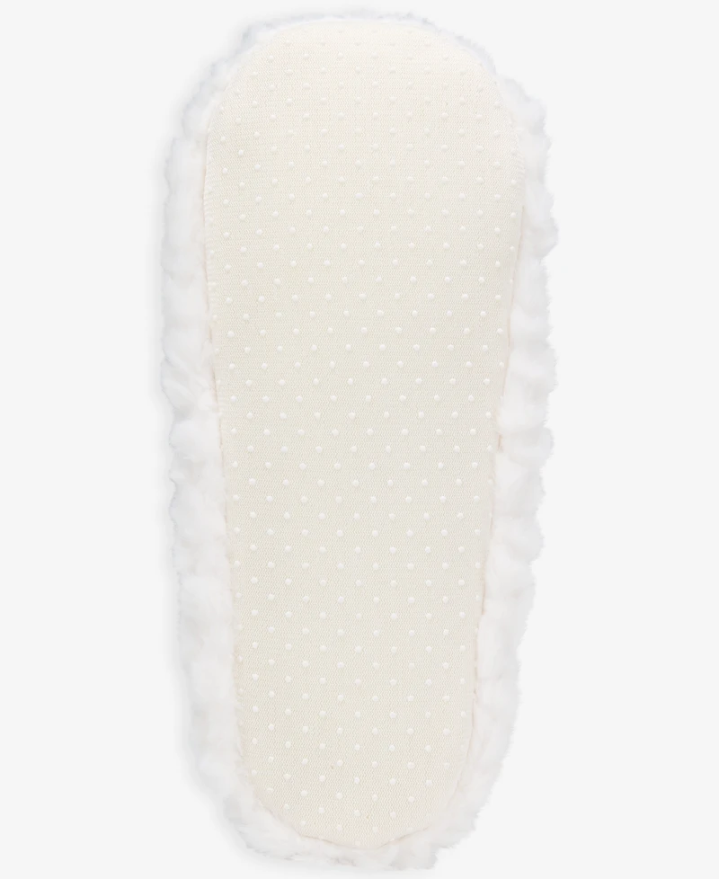 Charter Club Women's Faux-Fur Ped Slipper Socks, Macy's Exclusive