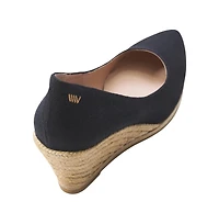 Viscata Roses Canvas U Cut Espadrille Wedges