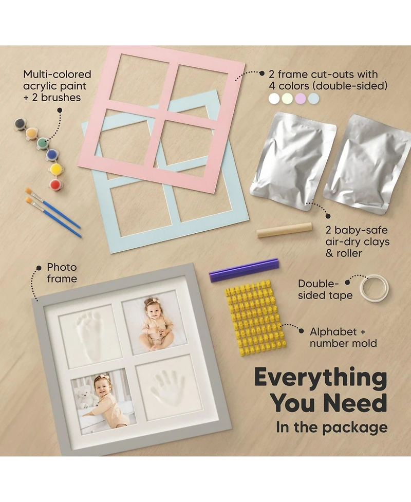 Baby Hand and Footprint Kit, Newborn Shower Gifts for Boy, Girls