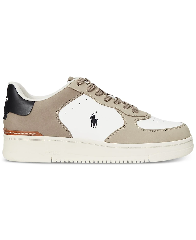 Polo Ralph Lauren Men's Masters Court Nubuck & Leather Sneakers