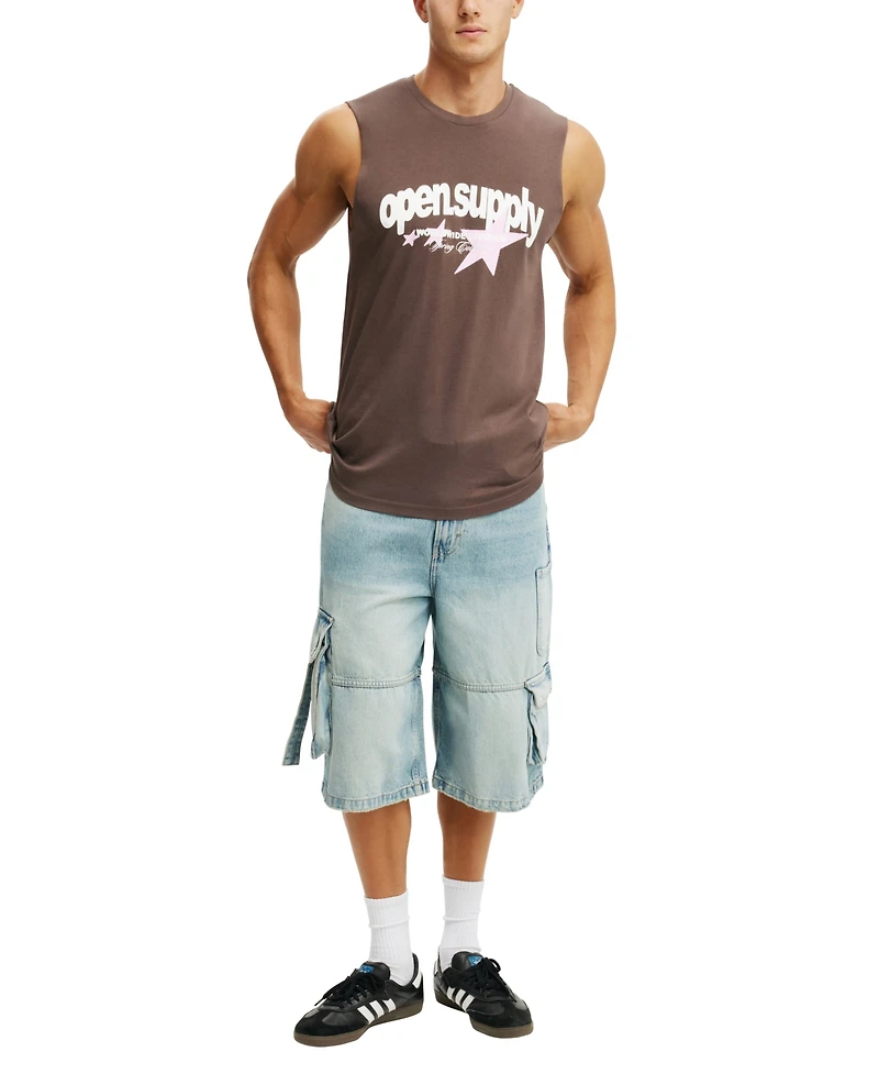 Cotton On Men's Graphic Muscle Tank Top