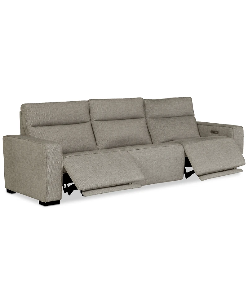 Miren -Pc. Fabric Sectional with Power Headrest Recliners