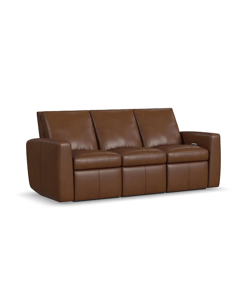 Flexsteel Aria 85" Sedona Leather Power Reclining Sofa