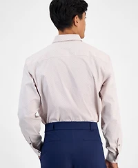 Alfani Men's Regular-Fit 4-Way Stretch Micro-Dot Dress Shirt, Created for Macy's