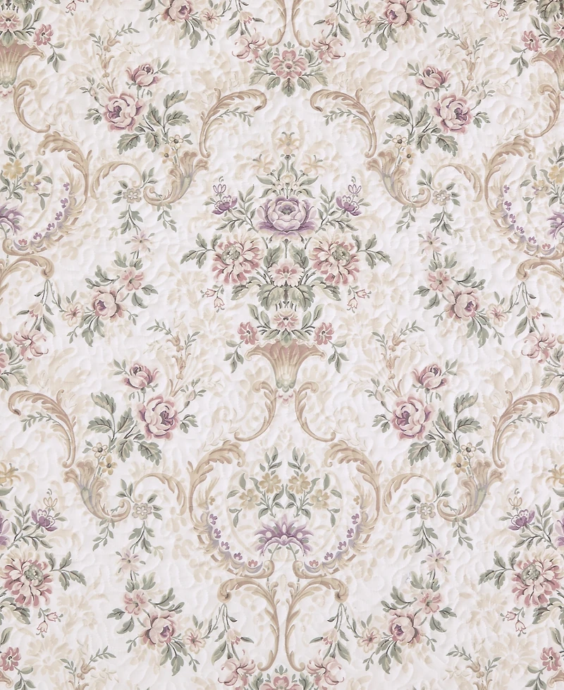 Royal Court Avant Garden Floral Medallion 3-Pc. Quilt Set, King/California King
