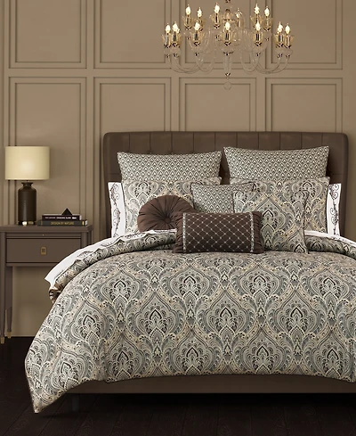 Royal Court Maren Damask 3-Pc. Comforter Set, King/California King